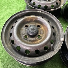 ダイハツ純正　12インチ　スチールホイール　12×4J +40 PCD100 4H ハブ52 S51017005の画像