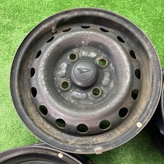 ダイハツ純正　12インチ　スチールホイール　12×4J +40 PCD100 4H ハブ52 S51017005の画像