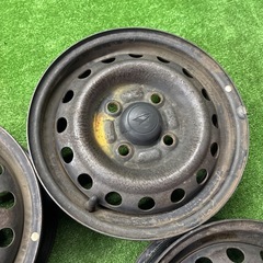 ダイハツ純正　12インチ　スチールホイール　12×4J +40 PCD100 4H ハブ52 S51017005の画像