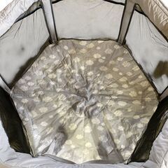 日本育児 折りたたみ ベビーサークル グレー★S3366Aの画像