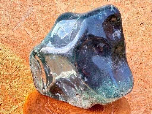 めのう 花仙山 玉造 ジャスパー 青メノウ 碧玉 翡翠 瑪瑙 観賞石 水石 山型 美石 勾玉 菊花石 重量27.2kg