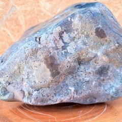 めのう 花仙山 玉造 ジャスパー 青メノウ 碧玉 翡翠 瑪瑙 観賞石 水石 山型 美石 勾玉 菊花石 重量27.2kgの画像