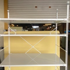 $ MUJI 無印良品　 スチールユニットシェルフ・スチール棚セット・大・ライトグレーの画像