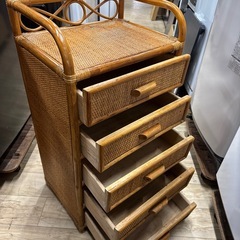 ラタンチェスト　シミあり　の画像