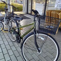 ★リユースのサカイつくば店★TK7152  軽快自転車 ２７インチ グリーン クリーニング済み 【リユースのサカイつくば店】の画像