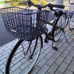 ★リユースのサカイつくば店★TK7152  軽快自転車 ２７インチ グリーン クリーニング済み 【リユースのサカイつくば店】の画像