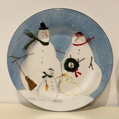 ONEIDA SNOW FAMILY プレート2枚 未使用 の画像