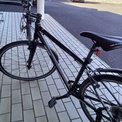 ★リユースのサカイつくば店★TK7153  NESTO  VACANZE クロスバイク  ブラック クリーニング済み 【リユースのサカイつくば店】の画像