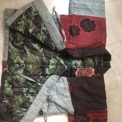 着物リメイク手作り　お洒落な半纏の画像