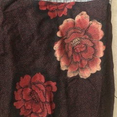 着物リメイク手作り　お洒落な半纏の画像