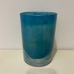 スノーマン クリスマスキャンドル ガラス製 未使用 Let it Snowの画像