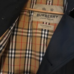 【美品】バーバリー トレンチコート ケンジントン メンズ ブラック サイズ50（XL相当）の画像