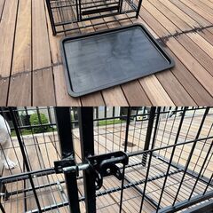 ペット ケージ 犬小屋 中型犬 小型犬 幅約78cm 奥行約50cm 高さ約63cmの画像