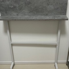 壁収納　突っ張り棒　壁掛けの画像