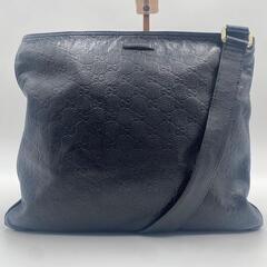 美品 GUCCI グッチ グッチシマ GG柄 ショルダーバッグ クロスボディ サコッシュ 肩掛け 斜め掛け レザー 本革 201446 A4収納可能 メンズ レディース ユニセックスの画像