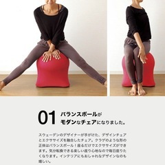 ジェリーフィッシュチェア　バランスボール　ブラックの画像