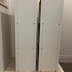 カラーボックス 3段 ホワイト 2個セットの画像