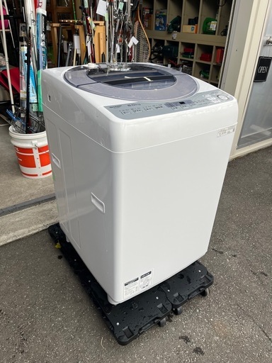 SHARP 8Kg 全自動洗濯機 ES-GV8D-S 2020年製 動作確認済 内部