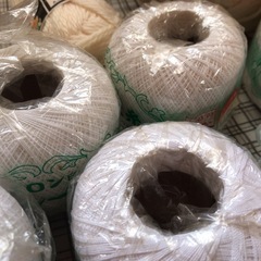 レース糸　毛糸、毛糸玉の画像