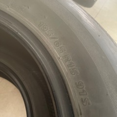 無料タイヤ　195/65R15【4519】2本の画像