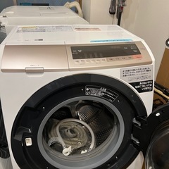 美品　日立　右開き　BD-SV110CR ドラム式洗濯乾燥機　2020年購入 分解清掃済み　動作品の画像