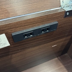 コンパクトドレッサー デスク コンセント付きの画像