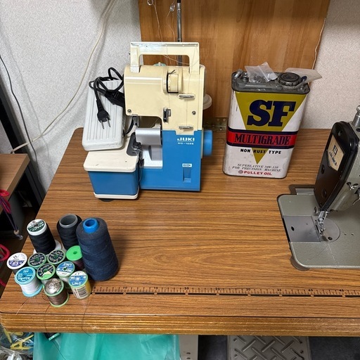 工業用ミシン、ロックミシンセット