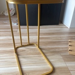 大理石調サイドテーブル(長方形型))の画像