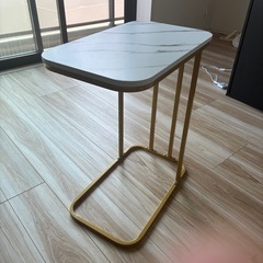 大理石調サイドテーブル(長方形型))の画像