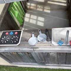 キッズ　ウッドハウス　家 屋外用の画像