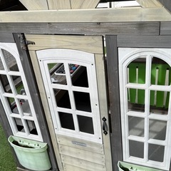 キッズ　ウッドハウス　家 屋外用の画像