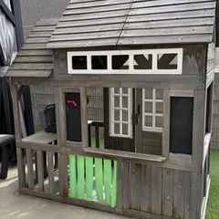 キッズ　ウッドハウス　家 屋外用の画像