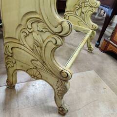 【愛品倶楽部柏店】ロココ調 ガラス3段ラック 西洋アンティーク風の画像