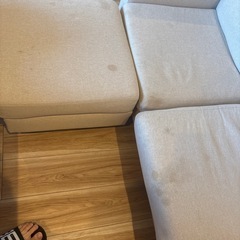 【値下げ】オットマン付きソファの画像