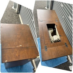 ジャノメミシン 足踏み式ミシン レトロミシン台の画像