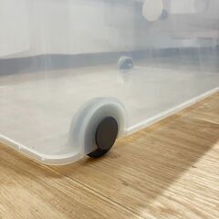 stp-3514　収納ボックス　プラスチックケース　蓋付き　フタ　クリアカラー　透明　押し入れ収納　収納ケースの画像