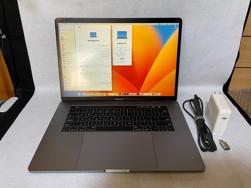 最終価格-処分大特価！早い者勝ち！ MacBookPro 15インチ 2017年モデル 4Core-i7メモリ16GB 高速SSD500GBBoot Campで Windows11Pro起動！ 動作良好！ 2022年Apple Storeにて純正バッテリー交換済み！状態も正常！