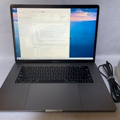 お得にちょい値下げ！ MacBookPro 15インチ 2017年モデル 4Core-i7メモリ16GB 高速SSD500GBBoot Campで Windows11Pro起動！ 動作良好！ 2022年Apple Storeにて純正バッテリー交換済み！状態も正常！の画像