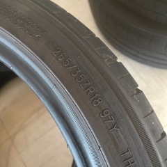 無料タイヤ　265/35R18【3619】2本の画像