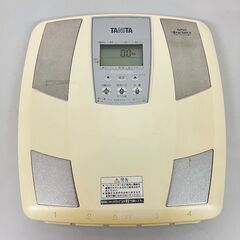stp-3519　タニタ　体組成計　BC-512　ヘルスメーター　電池式　体重計　インナースキャン　内臓脂肪　骨量　個人データ4人分　クリーム色の画像