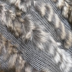 ラビットファーポンチョ　難ありの画像