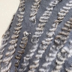 ラビットファーポンチョ　難ありの画像