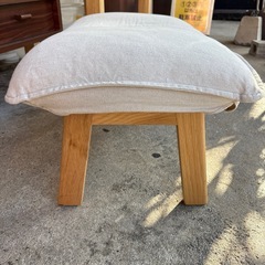 【無印】【良品計画】【ハイバックリクライニングソファ用オットマン】クリーニング済み【管理番号10411】町の画像