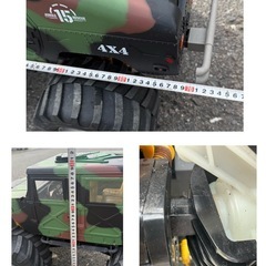 ジャンク品　ハマー　H1 迷彩柄　超大型　ラジコン　JUNGLE RESCUE 希少品　アンティーク　パーツ　送信機欠品　の画像