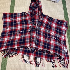 フード付き(ストール)ポンチョ　Mサイズの画像