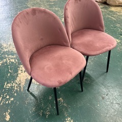 定価１つ15000円！！ミアのベロアダイニングチェア！オシャレの椅子2点セット！！の画像