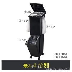 「ニトリ」2段ゴミ箱の画像
