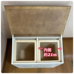 木製分別ダストボックスの画像