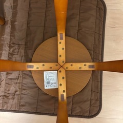 確定済み【美品/直接引取】木製丸スツール 北欧風 玄関・補助椅子に最適の画像