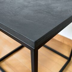 モールテックス ディスプレイ台 2個セット｜コンクリート アイアン ローテーブル サイドテーブル 展示台 無機質の画像